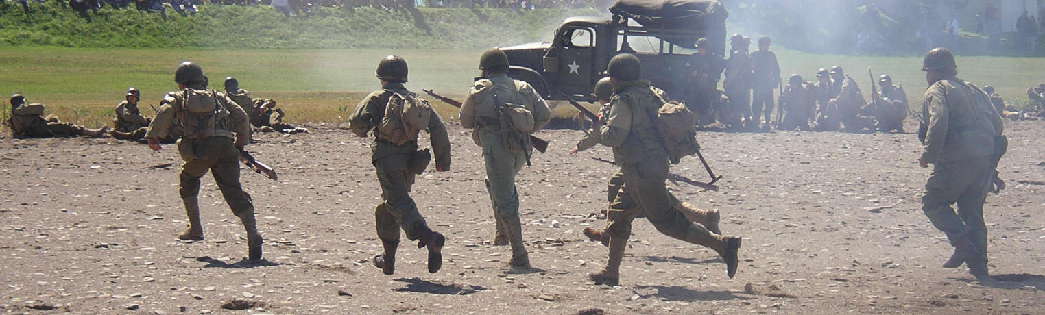 Mad dash into no man's land.