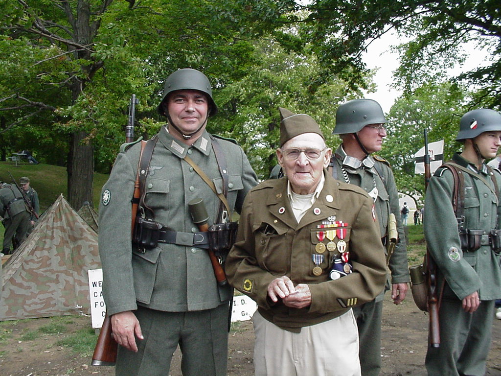 Friend Ken Bruce and Johnny Share a Moment.